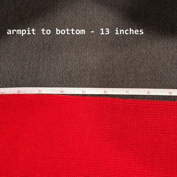 Vintage J Crew merlino wool crew neck sweater blue red 1990s size M - Picture 4 of 7